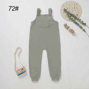 Eco-vriendelijke biologische katoenen French Terry baby- en peuterbroekjes voor meisjes en jongens, kinderbroekjes met bretels - Product Image 4