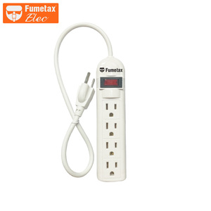 <span class=keywords><strong>Regleta</strong></span> de Enchufes Fumetax Elec de 6 Tomas con Conectores USB, Material PP, Tipo de Enchufe B, Diseño Duradero - Product Image 2
