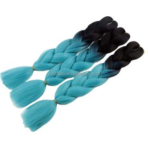 Extensions de <span class=keywords><strong>cheveux</strong></span>, tresses <span class=keywords><strong>Afro</strong></span> Jumbo en deux tons avec couleur ombré, 24 pouces, 24 pièces - Product Image 3