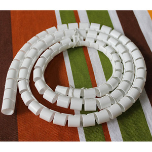 Cable Management Tubing 16mm Diameter Flexible PVC Wire Protection Round Shape For Earphone Electric Wire Organization - Product Image 1