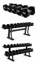 Support de rangement pour haltères à un seul niveau, organisateur de poids libres, accessoire de sécurité pour l'entraînement en force à domicile, en salle de sport ou en club de santé