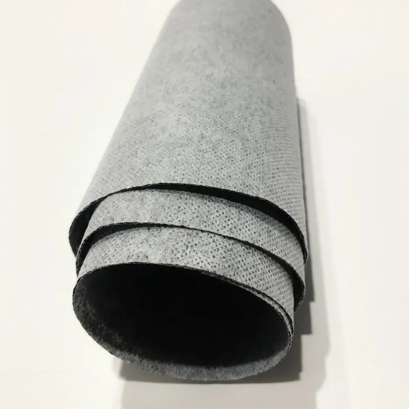 Grey Color Activated Carbon Filter Cloth Sandwich Type Filter Material Microporous Filtration Used In The Pleated Carbon Filter