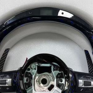 Volante de Fibra de Carbono para <span class=keywords><strong>BMW</strong></span> F10 F11 F20 F21 F30 F31 F34 F32 F33 F20 F22 F23 F48 M3 M5 E90 E70, Volante de Coche con LED - Product Image 3