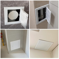 Cache-trou de plafond carré blanc moderne en plastique Lishine avec installation facile et conception durable pour systèmes CVC