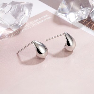 Pendientes de gota de agua de acero inoxidable para mujer, joyería de moda <span class=keywords><strong>E614</strong></span> - Product Image 6