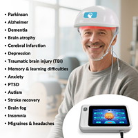 Casque médical à infrarouge proche 1070 nm, dispositif de neurofeedback, équipement de thérapie par photobiomodulation pour le cerveau, la maladie de Parkinson, l'autisme, la démence