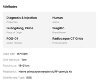 Localisateur cutané médical jetable en forme de grille X pour biopsie par tomodensitométrie, utilisé pour le positionnement chirurgical par tomodensitométrie