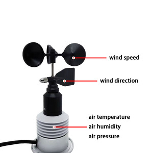 MINI STATION MÉTÉOROLOGIQUE TOUT-EN-UN CAPTEUR DE VITESSE ET DE DIRECTION DU VENT ANÉMOMÈTRE TEMPÉRATURE DE L'AIR HUMIDITÉ PRESSION ATMOSPHÉRIQUE - Product Image 1