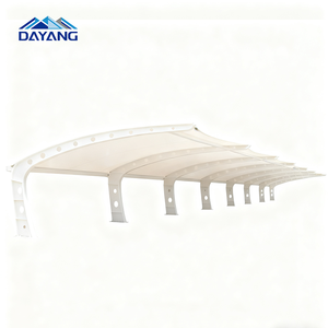 Chuyên nghiệp duy nhất đôi xe đậu xe bóng râm thiết kế hiện đại không thấm nước Sun Shade khách sạn carport màng cấu trúc chống cháy - Product Image 1
