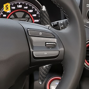 Levier de vitesses en Fiber de carbone véritable, pour Hyundai moteur Oncino Phase 1, accessoires d'intérieur de <span class=keywords><strong>voiture</strong></span>, vente en gros - Product Image 5