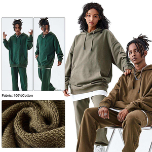 Conjuntos de Sudadera con Capucha y Pantalones de Felpa al por Mayor, Conjuntos Deportivos Personalizados Unisex, Conjuntos de Sudadera con Capucha Extra Grandes de Alta Calidad para Hombre - Product Image 3