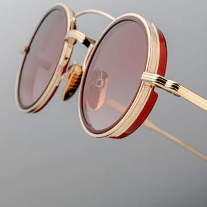 Sifierカスタムメンズレディースレトロラウンドメタルピンクレンズサングラス卸売ファッション高品質ラブ & ローズサングラス - Product Image 3