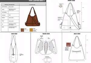 Sacs à main en toile écologiques personnalisés, fermeture éclair étanche, couleur unie, doublure en polyester, pour femmes, OEM/ODM - Product Image 6