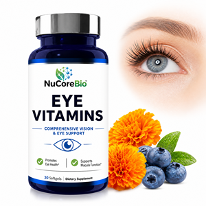 Suplemento Herbal de Alta Calidad, Extracto de Luteína en Cápsulas Blandas, Vitaminas E y Licopeno, Protección Retiniana para Personas de Mediana Edad - Product Image 1