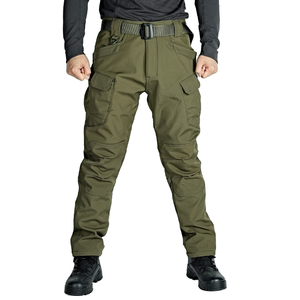 <span class=keywords><strong>Pantaloni</strong></span> Cargo tattici da <span class=keywords><strong>uomo</strong></span> <span class=keywords><strong>pantaloni</strong></span> da Jogger elastici <span class=keywords><strong>impermeabili</strong></span> traspiranti per caccia all'aperto con cerniera a mosca media Multi-tasca - Product Image 1