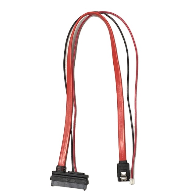 Free Shipping Custom SATA Data Cable Harness 22Pin 7pin + 4pin 7pin + 15pin 7pin + 4pin PVC Jacket Foil Shielding for Computer