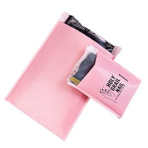 Bong bóng màu hồng gửi thư túi với biểu tượng tùy chỉnh vận chuyển phong bì Matte Poly bưu phẩm bong bóng phong bì - Product Image 5