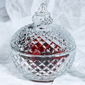 Elegant Fashion Wholesale Household Wedding Accessories Kitchen Glass Candy Box Food Home <strong>Decor</strong> Storage <strong>Jar</strong> - Product Image 5