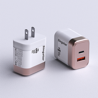 Chargeurs Muraux US QC 3.0 30W PD Type C à Charge Rapide pour Téléphones Mobiles iPhone 17 16 15 14 Pro Max