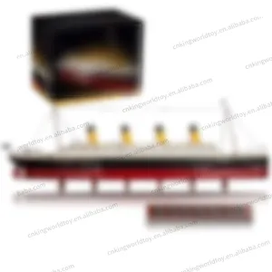 9090PCS 10294 Titanic Large Cruise Boat Ship Steamship Model Jumbo DIY Assembly Brick Construction Toys Building Blocks Sets