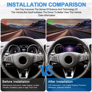 Navihua 12.3 Inch LCD Digital Cluster Modification Cockpit Virtual <b>Speedometer</b> Instrument Gauge <b>for</b> Mercedes-Benz GLE 2015-2019 - Product Image 3
