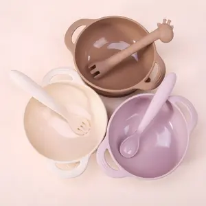 Kean fabricant tout-petits vaisselle étanche enfant salle à manger alimentation Silicone bébé bol 360 degrés rotation