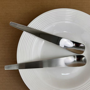 Cuillère à dessert carrée en acier inoxydable DF416, cuillère à pastèque, cuillère à yaourt, cuillère à glace, cuillère à café, vaisselle de table domestique - Product Image 4