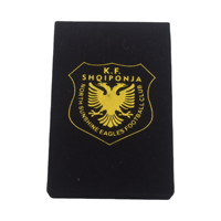 Médaille de football 3D en métal plaqué or personnalisée de haute qualité pour club de football KF Shqiponja, avec thème sportif
