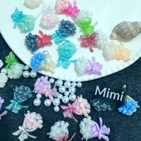 Carte de bouquet lumineux Firefly 31*23, accessoires en résine faits main DIY, motif roses, technique de goutte de colle, Yiwu