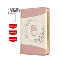 Bibles élégantes pour femmes, bordure dorée, impression personnalisée sur demande, couverture rigide, Bible et Coran