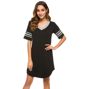 Abito <span class=keywords><strong>da</strong></span> <span class=keywords><strong>notte</strong></span> morbido <span class=keywords><strong>per</strong></span> ragazze camicia <span class=keywords><strong>da</strong></span> <span class=keywords><strong>notte</strong></span> a manica corta <span class=keywords><strong>camicie</strong></span> <span class=keywords><strong>da</strong></span> <span class=keywords><strong>notte</strong></span> in bambù <span class=keywords><strong>da</strong></span> donna - Product Image 3