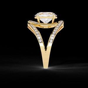 Bague en diamant de laboratoire certifié IGI de 5 carats, design unique à œil ouvert, bijoux fins - Product Image 5