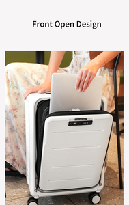 <span class=keywords><strong>Valise</strong></span> pliable <span class=keywords><strong>à</strong></span> <span class=keywords><strong>roulettes</strong></span> de 20 pouces en PP durable et légère avec sacoche <span class=keywords><strong>pour</strong></span> <span class=keywords><strong>ordinateur</strong></span> <span class=keywords><strong>portable</strong></span>, serrure et design écologique - Product Image 2