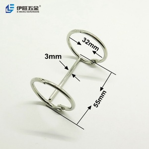 EWANG Wholesale Length 55mm Round Shape Nickel Metal Loose Leaf Binder Clip - Product Image 4
