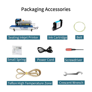 Liên tục nhiệt niêm phong máy với máy in phun máy in cho túi nhựa lá giấy Pouch túi Thời hạn sử dụng & mã QR in mã vạch - Product Image 6