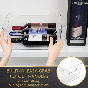 <strong>Plastic</strong> <strong>Storage</strong> <strong>Bins</strong> X-Large Large Pantry Organizer Clear <strong>Storage</strong> Containers Organizer Multi-Use <strong>Bins</strong> for Home Kitchen Cabinet - Product Image 2