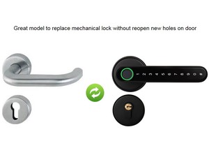 <span class=keywords><strong>2020</strong></span> dernières illustrations bluetooth d'empreinte digitale intérieure serrure de poignée de porte avec tt serrure - Product Image 4