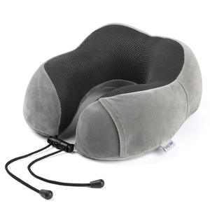 Almohada de Viaje Flying Beast en Forma de U con Espuma Viscoelástica, Soporte Magnético Gris, Tamaño Adulto - Product Image 1
