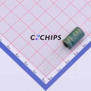 Condensador Electrolítico de Aluminio de Orificio Pasante RC450M100LO10*16TH-2A1ET, Orificio Pasante, D10xL16mm 10uF 20% 450V 5mm - Product Image 1