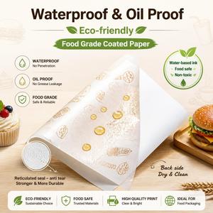 Papier d'emballage sandwich en aluminium cellulaire, emballage pour hamburger, emballage pour sandwich, emballage de haute qualité pour pains à hot-dogs - Product Image 2
