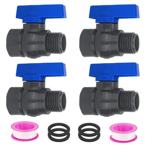 Valvola di intercettazione a risparmio idrico in PVC con filettatura interna/esterna <span class=keywords><strong>GHT</strong></span> 3/4 standard USA per tubi da giardino, per uso transfrontaliero - Product Image 4