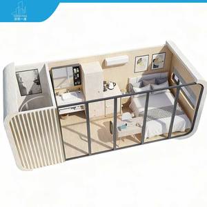 20ft 40ft Vorgefertigte Modulare Häuser Tiny Homes Kabine Büro Tragbares Heim Pod Apple Cabin - Product Image 1