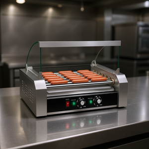 Asador de Hot Dogs Eléctrico Comercial con 18 Rodillos de Acero Inoxidable, Cocina Eficiente, Equipo para Restaurantes - Product Image 2