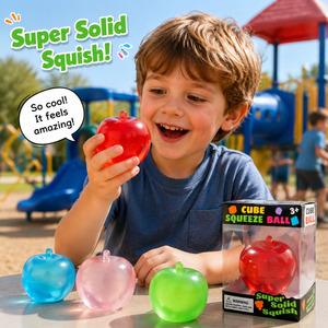 Jouet Squishy Pomme Personnalisé - Jouet Anti-Stress à Rebond Lent en Forme de Boule à Presser pour Filles et Garçons, Cadeaux Promotionnels pour les Fêtes et Anniversaires - Product Image 2