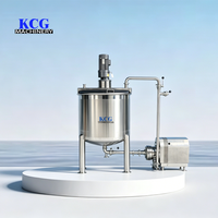 Cuve de mélange horizontale en acier inoxydable, moulin colloïdal sanitaire de qualité alimentaire, capacité 100L, équipement de cuisson pour pâte de sésame