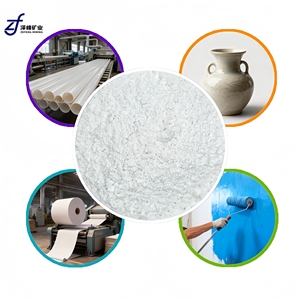 Kalzinierter <span class=keywords><strong>Kaolin</strong></span> Roherde für Keramik, Papierbeschichtungen, Gummi, Kosmetik 200-3000 Mesh Hohe Weißheit Geringe Ölabsorption ISO9001 - Product Image 4