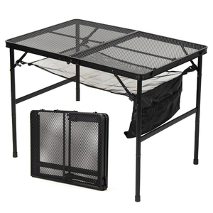 <span class=keywords><strong>Mesa</strong></span> de Comedor Rectangular <span class=keywords><strong>Plegable</strong></span> de Aluminio Feistel para Barbacoa, <span class=keywords><strong>con</strong></span> 2 Paneles Laterales, para Camping y Uso en Patio - Product Image 1
