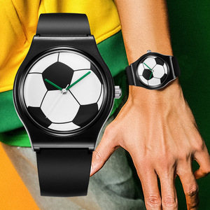 Montre de football souvenirs pour fans, thème 2026, bracelet <span class=keywords><strong>en</strong></span> silicone noir, étanche 3 ATM, mouvement à quartz japonais - Product Image 3