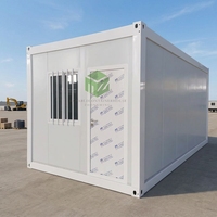 Casa Contenedor Plegable Prefabricada de 20 pies, Impermeable y Aislada, Hogar Modular para Dormitorio de Obra y Oficina