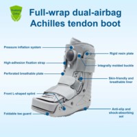 Botte de marche orthopédique pneumatique haute avec double airbag et pompe intégrée pour le soutien des fractures de la cheville OEM ODM